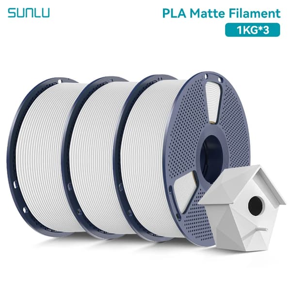 3D-printer filament, PLA-material, høj gennemsigtighed,3KG Hvid