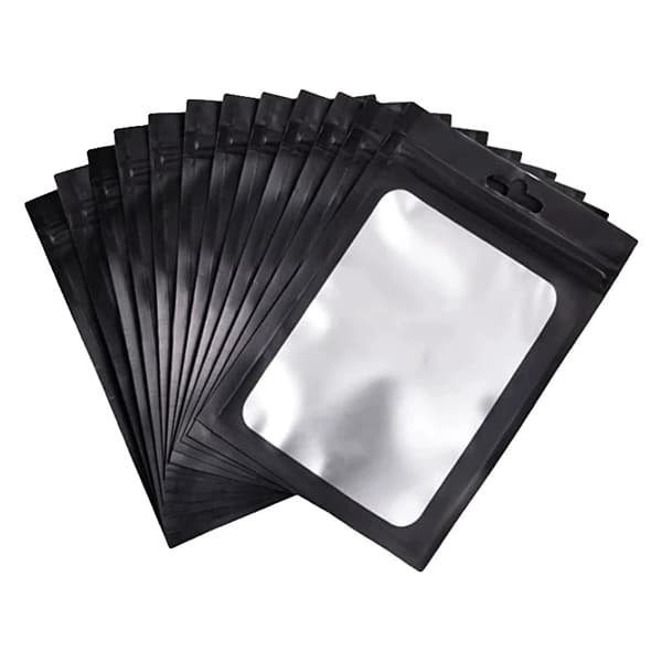 Genlukkelige Zip Lock Poser, Klar Design, Holdbart Plastmateriale,10