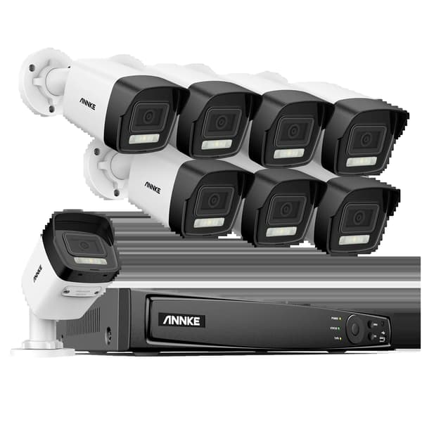 Säkerhetskamerasystem, 4K-upplösning, smart detekteringsteknik,8CH NVR 8Pcs Kamera-c, 1T-a
