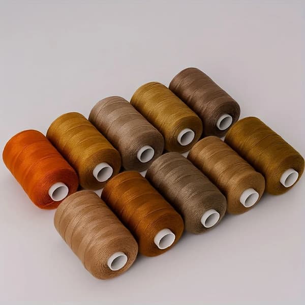Håndsyningstråd, Multifarvet Assortiment, 1000 Yards Længde,A