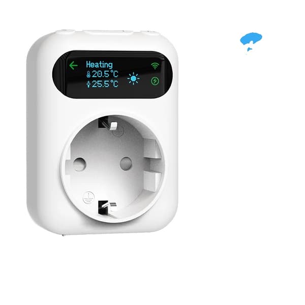 WiFi-termostat, programmerbar temperaturkontroll, röstassistentkompatibel,WiFi