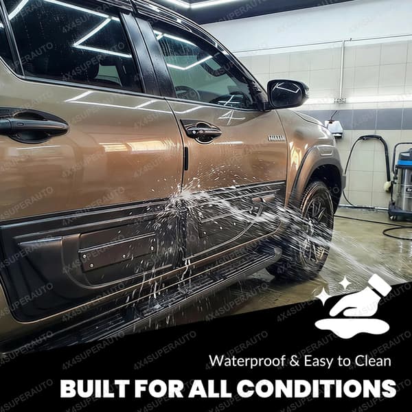 Sidodörrslist, Lätt installation, Hållbart ABS-material,TOYOTA HILUX 2021