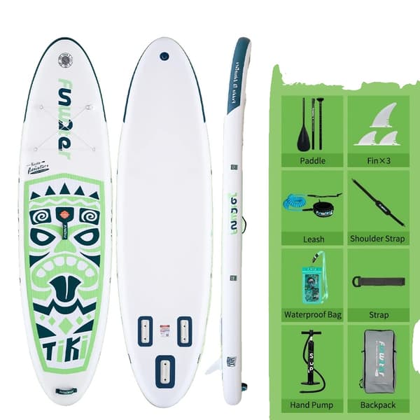 Oppustelig Paddle Board, Holdbart Materiale, Letvægts og Bærbart,SUPFW05A(320×84×15CM)