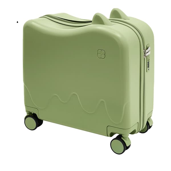 Barnbagage, Ride-On-design, Dubbel svänghjul,Olivgrön