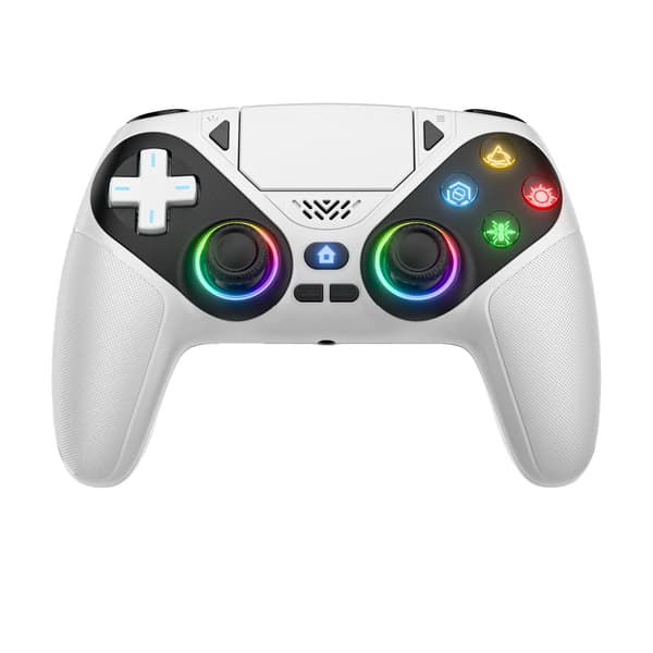 Trådlös Spelkonsol, Bluetooth-anslutning, Programmerbara Bakknappar, VIT