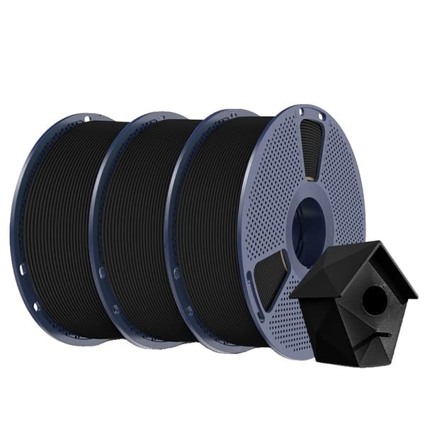 3D-printer filament, PLA-material, høj gennemsigtighed,3KG Sort