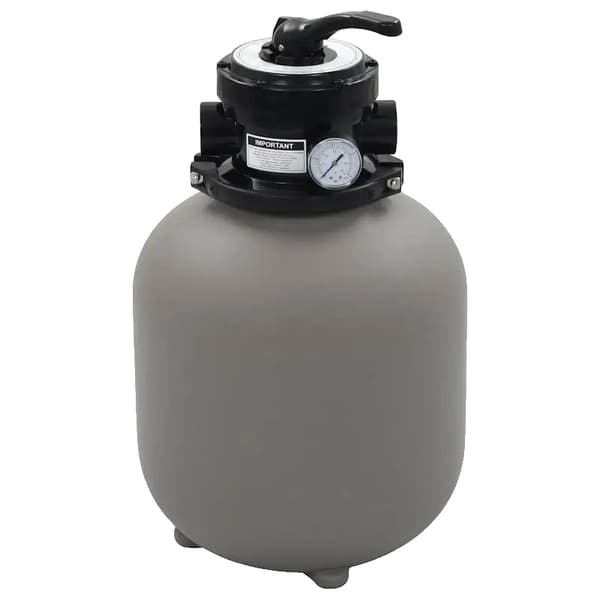 Pool Sandfilter System, HDPE Konstruktion, 4-vägs Multiport Ventil,armégrön