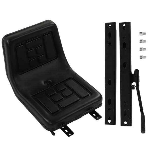 Gaffeltruck Sæde, Ergonomisk Design, Holdbart PU Læder,sort