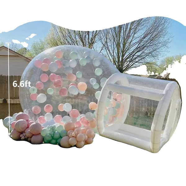 Uppblåsbar Bubbel Tält, Perfekt för Fester, Hållbart PVC Material,2.5Meter