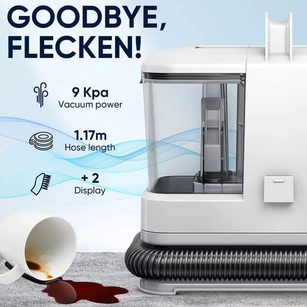 Pletfjerner, 9 kPa Sugeevne, Multifunktionelt Design,400W