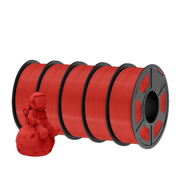 3D-printer filament, højhastighed, forbedret fluiditet,HS-PLA Rød 5stk