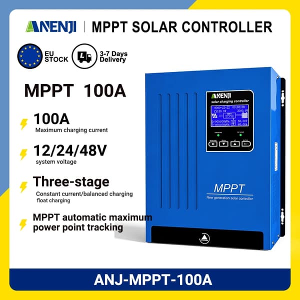 Solcellsregulator, 80A Utgång, MPPT Teknik,MPPT 100A