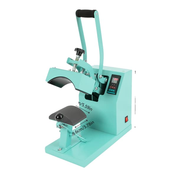 Cap Varmepresser, Digital Kontrol, Holdbart Design,Blå