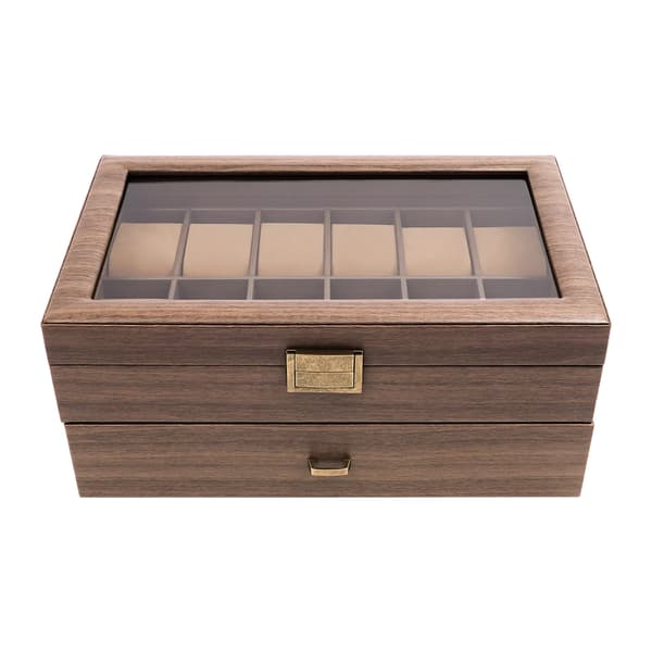 Urkasse, 24 Rum, Holdbar Konstruktion,Brun