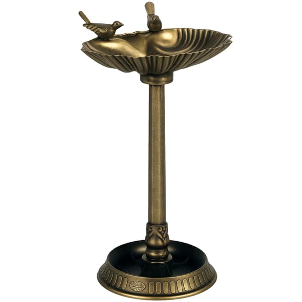 Fågelbad, Väderbeständigt Material, Attraktiv Design, Guld
