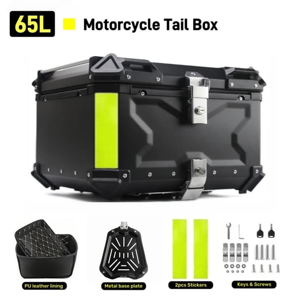 Motorcykel Bagagerum, Vandtæt, Hurtig-Lås System,X-65L-SORT