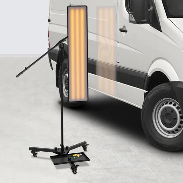 LED Tandreparationslys, Justerbart Panel, Flere Belysningsmuligheder,Sort