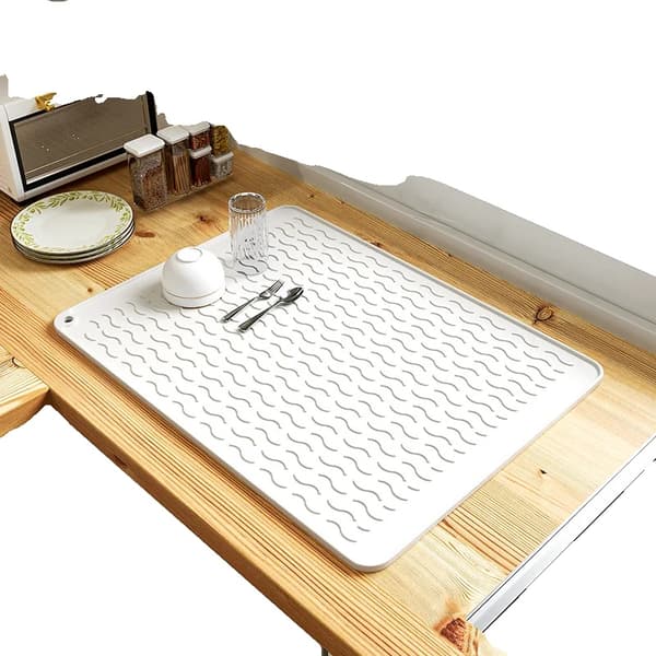 Värmeisolerande Pad, Halkfri Design, Hållbart Silikonmaterial,45X40CM(1.5X1.3FT), Beige-a