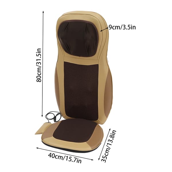 Shiatsu Massagekudde, Djupmassage, Värmefunktion,VIT
