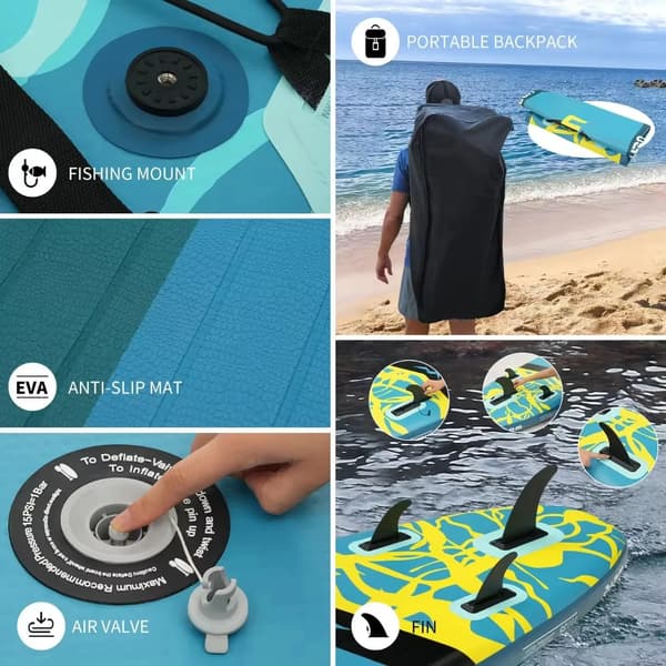Stand Up Paddle Board, Antislip Handtag, Mångsidig Användning,5020968