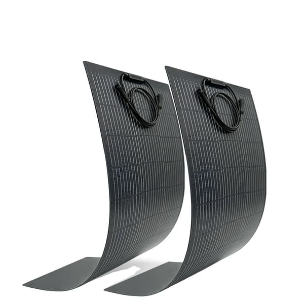 Solpanel, Flexibel Design, Vattentålig Prestanda,Flexibel 2PCS 100W