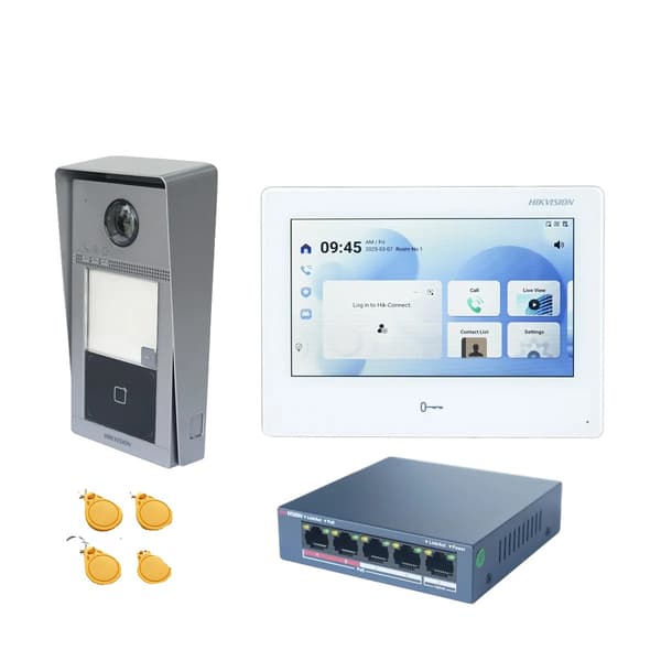 Intercomsystem, Handsfreekommunikation, Högupplöst Video,Ytbox KIT
