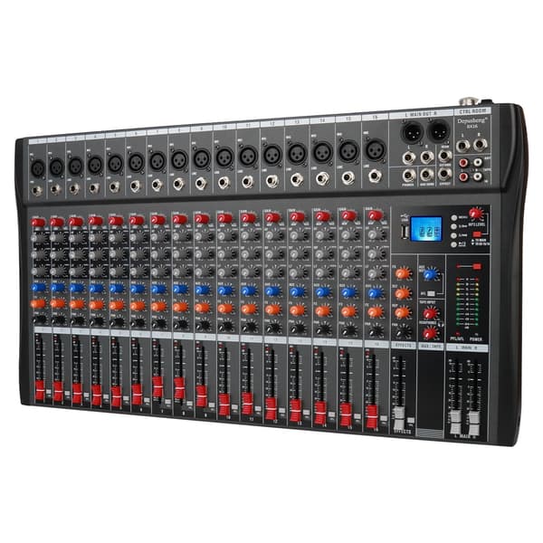 Lydmixer, Flere Kanaler, USB og Bluetooth Forbindelse,DX16