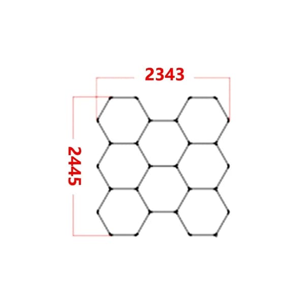 Garage Lys, Hexagonal Design, Justerbar Strålevinkel,Nej, 8-Hul