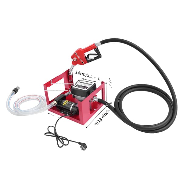 Dieselöverföringspump, 50L/min Flödeshastighet, 200W Effekt,Röd