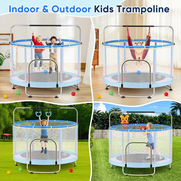 Trampolin, Justerbar Stang, Flere Tilbehør,som Pic