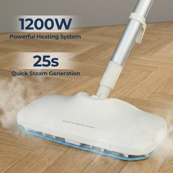 Ångmopp, Högtrycksång, 2-i-1 Handhållen Design,220V, VIT