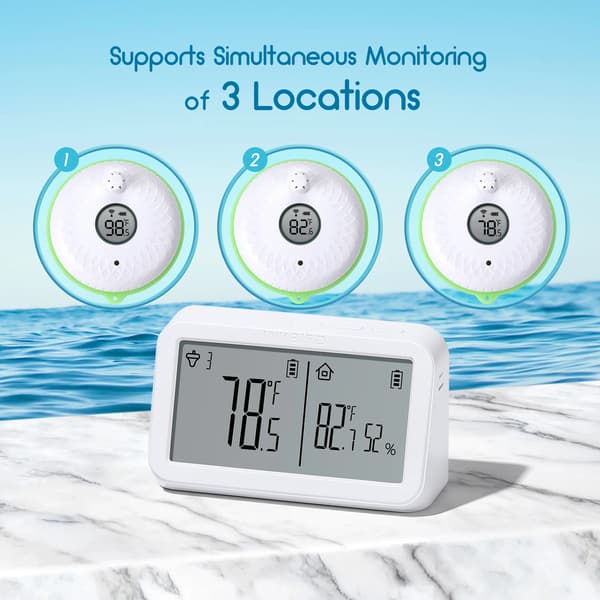 Pooltermometer, Trådløs Overvågning, Kraftig Transmission,Wifi Version 2