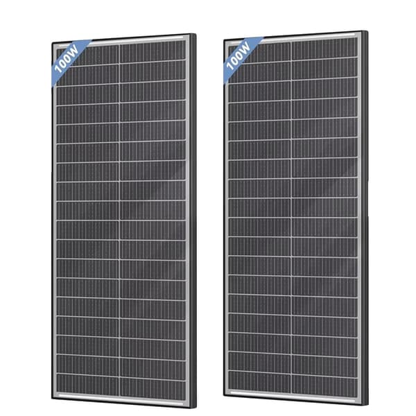 Solpanel, 18BB Mono Celler, Hög Effektivitet Modul,100W 2Pcs