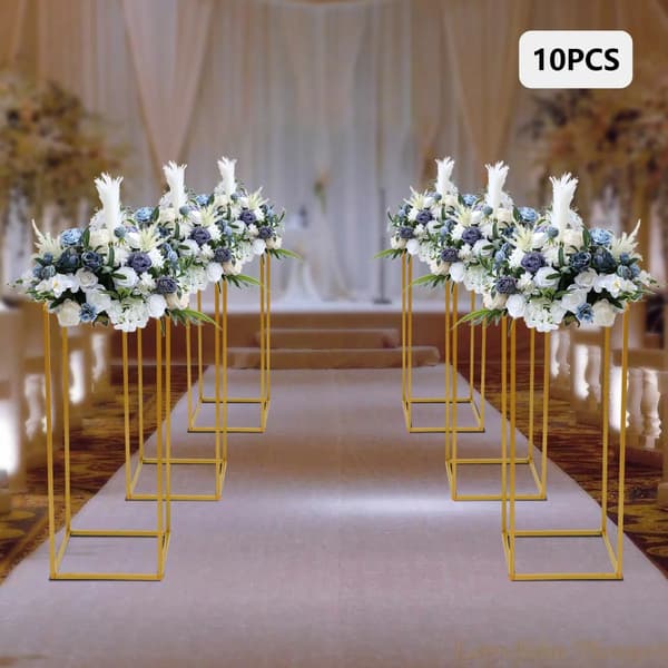 Blomsterställset, Modern Design, 10 Delar,Guld