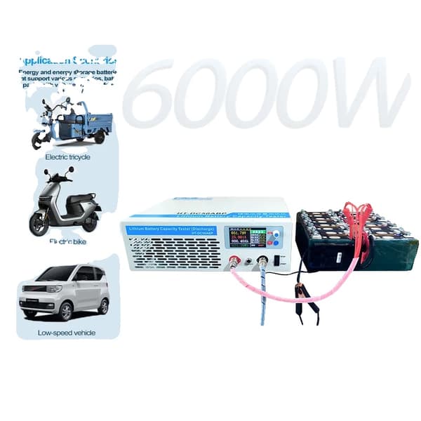 Batterikapacitetstest, 6000W belastning, LCD-display,HT-DC50ABP