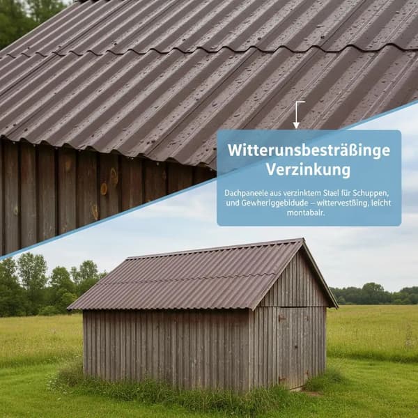 Takpaneler, Galvaniserat Stål, Lätt Installation,armégrön