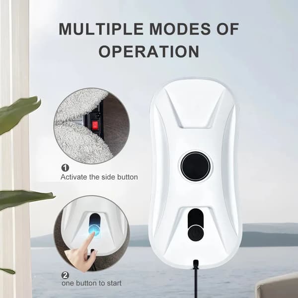 Fönsterputsrobot, Dubbel-spray system, Fjärrkontrollsdrift,EU, Ja, VIT