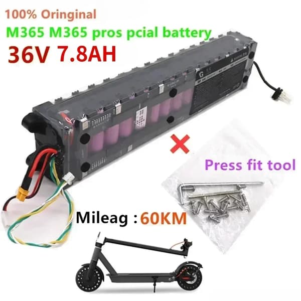 Batteripack, 36V, 7800mAh kapacitet,M36-7800MAH, 36V