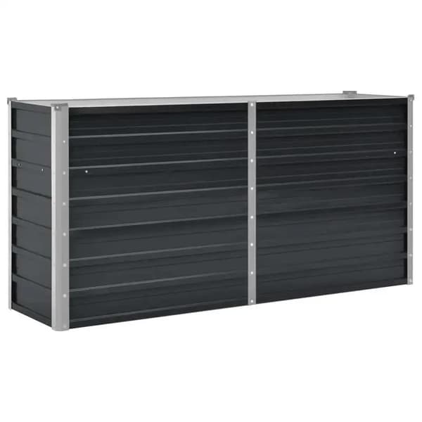 Planter, Holdbart Galvaniseret Stål, Hævet Design,sort