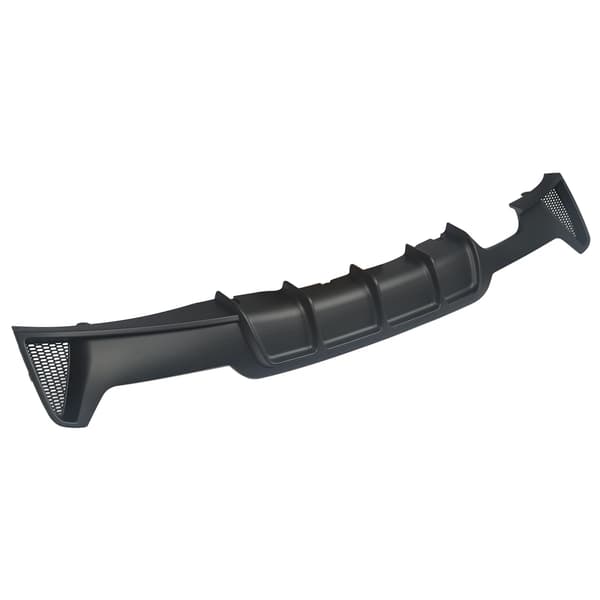 Bageste kofanger diffuser, holdbar ABS-plastik, nem installation,Matte Sort