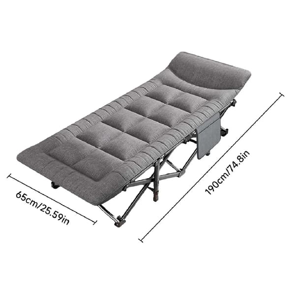 Camping seng, Letvægts, Alsidig design,MØRKE GRÅ