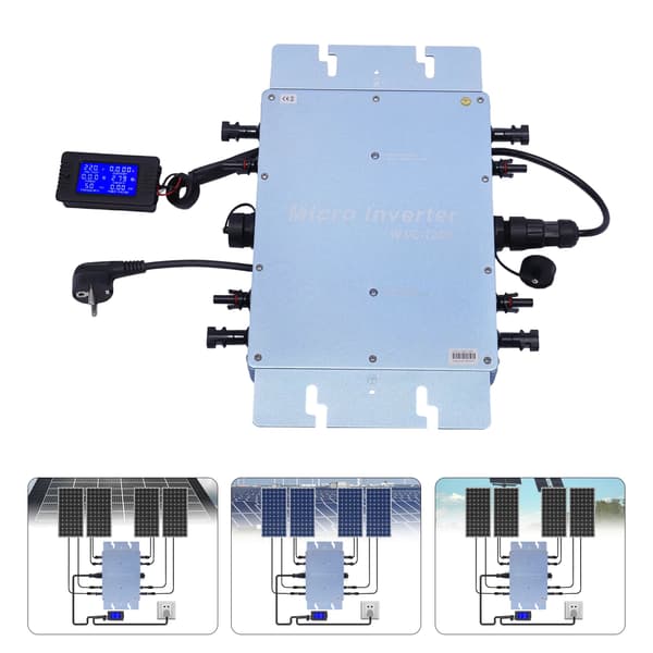 Solarmikroinverter, Hög effektivitet, LCD-skärm,Blå