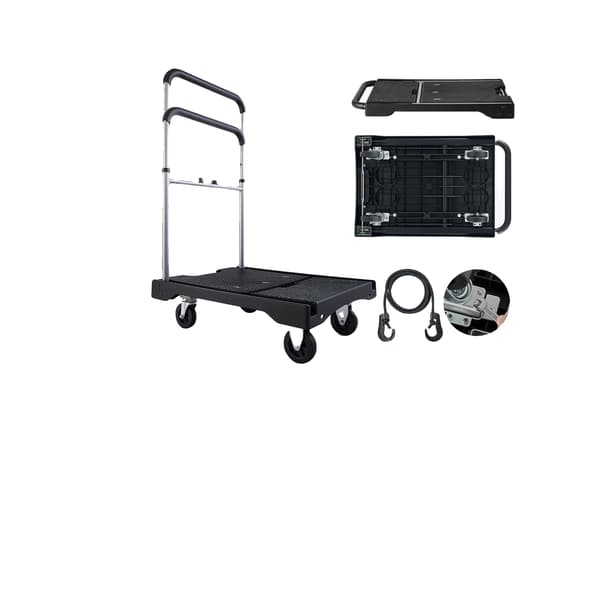 Skuffvagn Dolly, 150 kg kapacitet, Fällbar design,330lbs