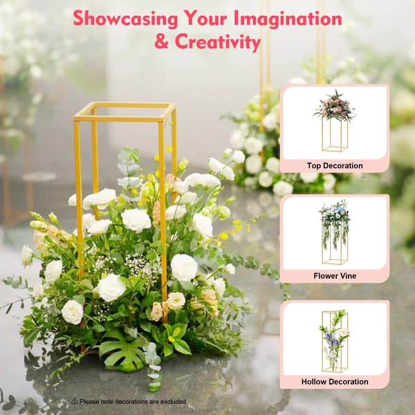 Blomsterstandssæt, Elegant Design, Tilpasselig Dekoration,Guld