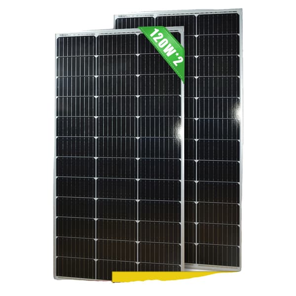 Solpanel, Hög Effektivitet, Styv Struktur,2PCS  120W