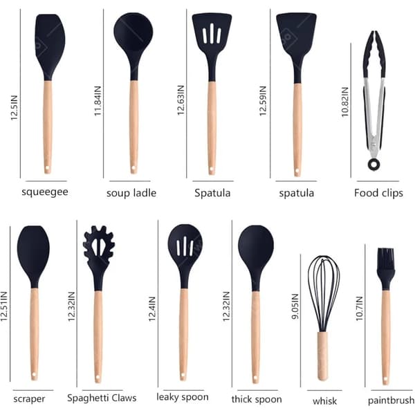 Køkkenkniv Sæt, Ergonomisk Design, Multifunktionelle Tilbehør,19PCS