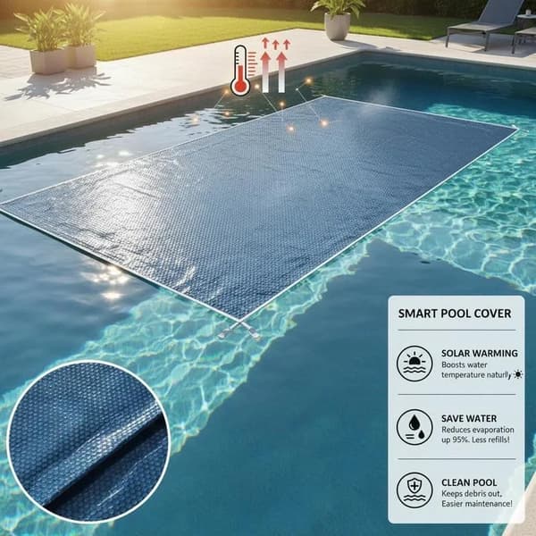 Flydende Solfilm, Energisparende, UV Modstandsdygtig,Blå