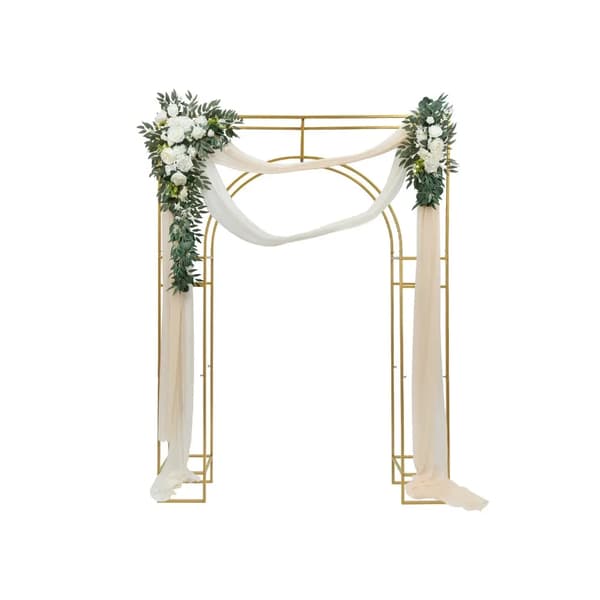 Bröllopsbåge, Robust Kolfiberstål, Elegant Design,Guld