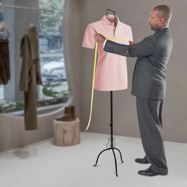 Mannequin Kjoleform, Justerbar Højde, Overkropsdisplay,Sort
