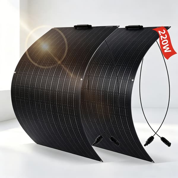 Fleksibel Solpanel, Høj Effektivitet, Letvægtsdesign,2stk 110w panel